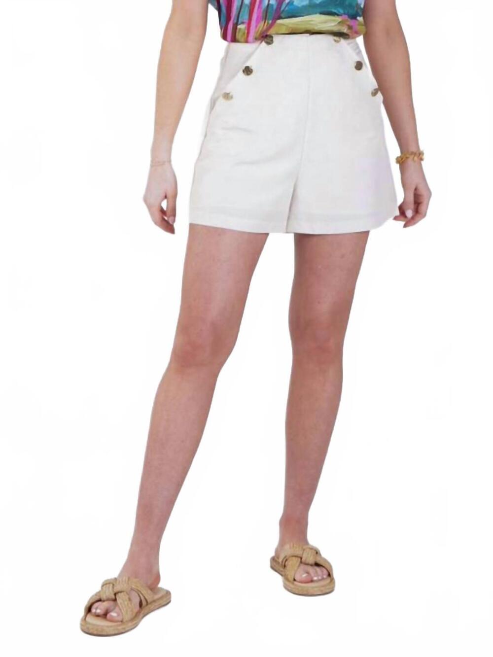 NEW EMILY MCCARTHY saylor high waisted shorts in birch